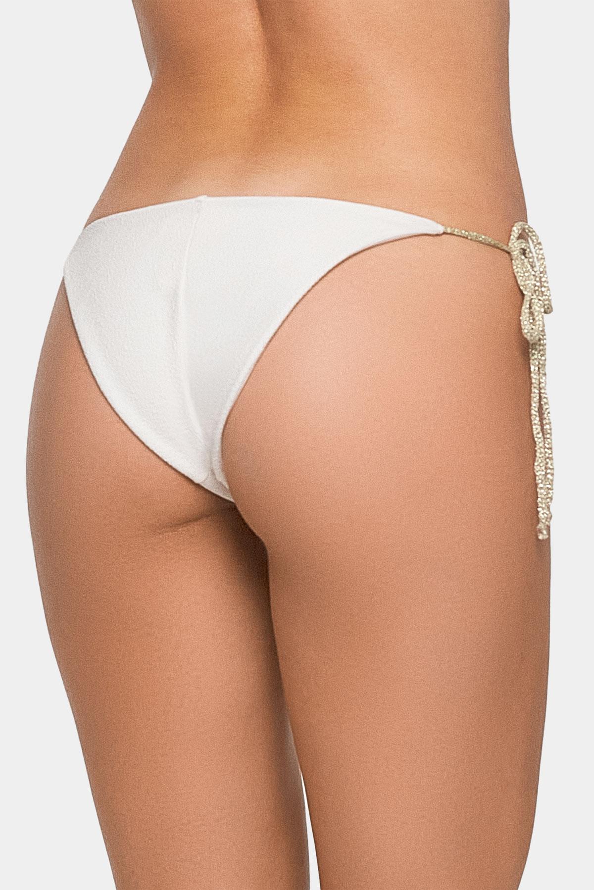 S01-CO_B Slip in lycra goffrata con laccetti crochet Corfù